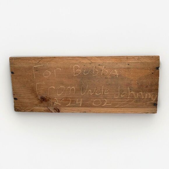 Vintage Farmhouse Wood Utility Cottage Tool Box Garden Tote 18” x 7” x 5.5” - Picture 5 of 5